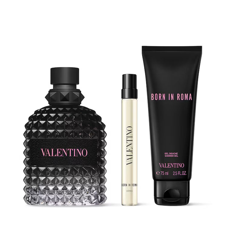 Valentino Born In Roma Uomo – Coffret Cadeau Eau de Toilette Boisée Aromatique