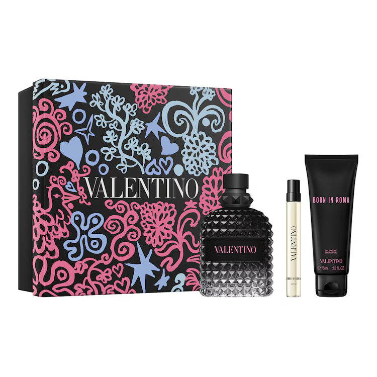 Valentino Born In Roma Uomo – Coffret Cadeau Eau de Toilette Boisée Aromatique