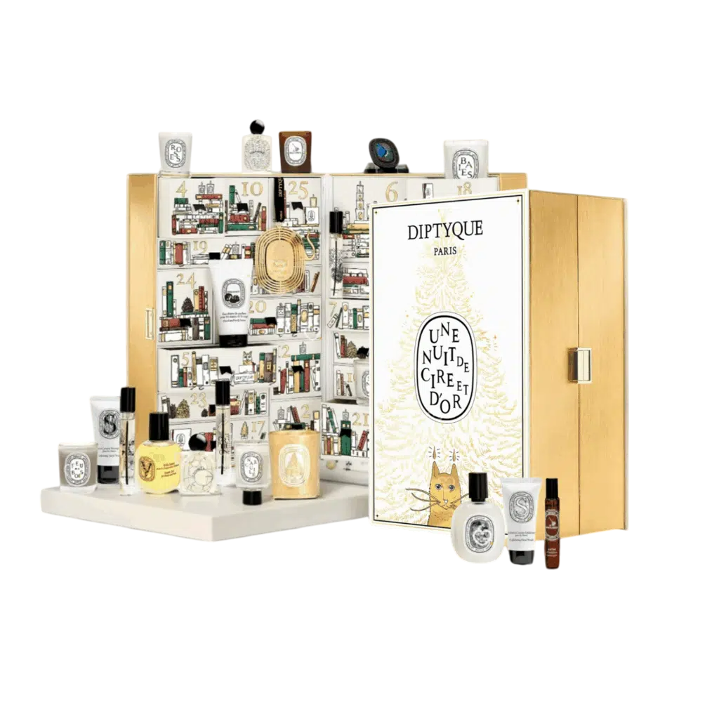 Calendrier de l’Avent Diptyque 2025 – Une Nuit de Cire et d’Or